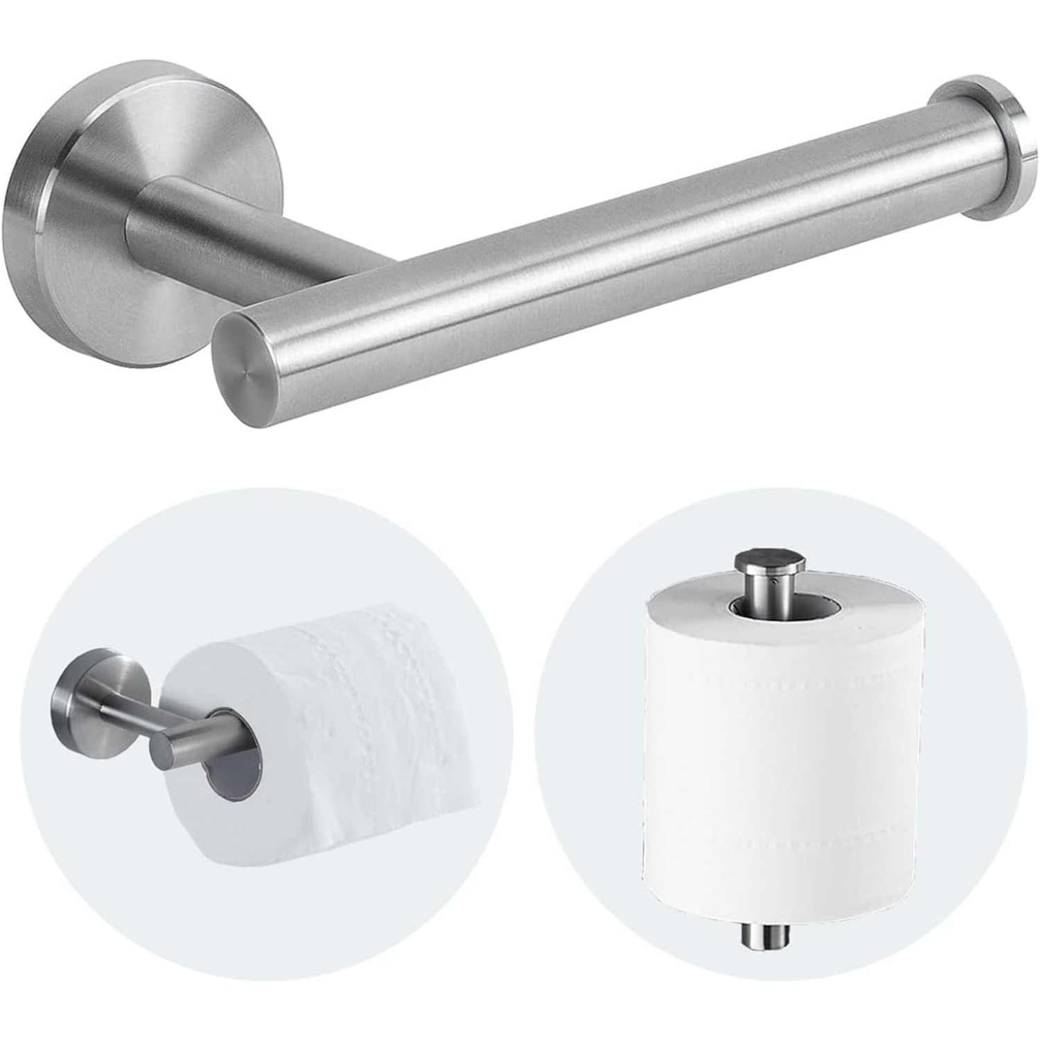 Portarrollos Adhesivo 3M Sin Taladrar para Baño y Cocina