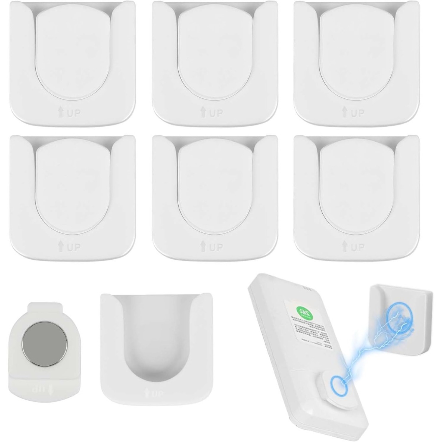 Organizador Magnético de Mandos a Distancia de Pared (6 Unidades)