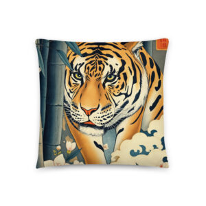 Cojín Tigre Japonés · Ukiyo-e