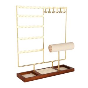 Organizador de Joyas 5 Niveles: Pendientes, Collares y Anillos