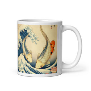 Taza Koi Japonés · Ukiyo-e