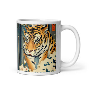 Taza Tigre Japonés · Ukiyo-e