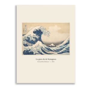 Lámina La gran ola de Kanagawa · Hokusai