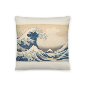 Cojín La gran ola de Kanagawa · Hokusai