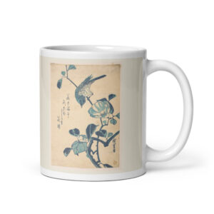 Taza Camelia y pájaro · Hiroshige