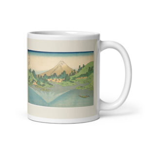 Taza Reflejo del Fuji en el lago Misaka · Hokusai